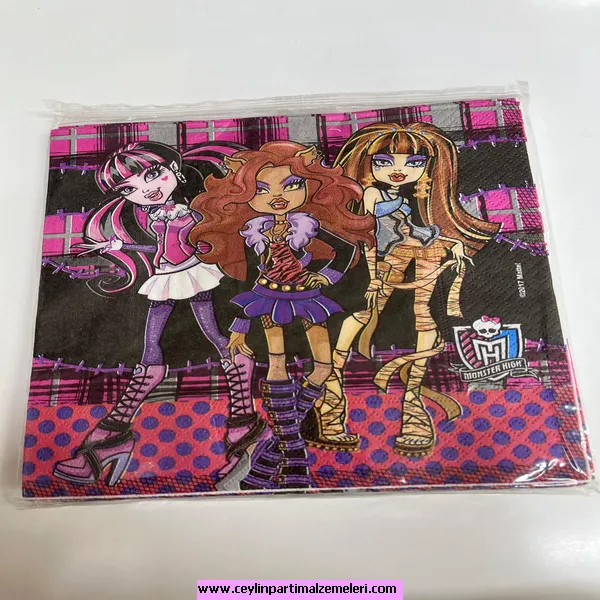 Monster Temalı Peçete